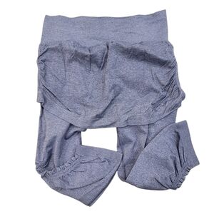 Athleta Charcoal Seamless Skirt's Got Legs Ruched Leggings - S